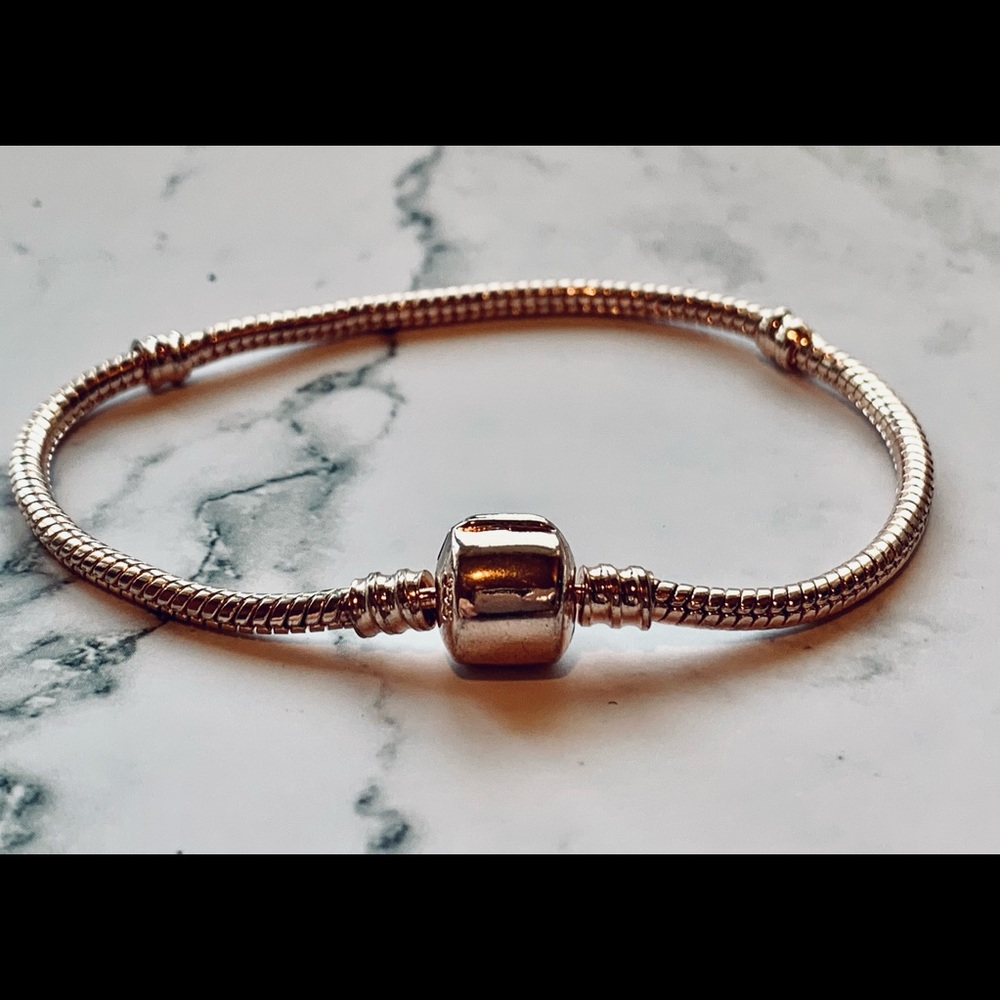 Rose Gold European Charm Bracelet